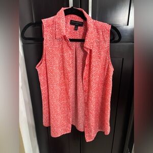 Banana Republic blouse print orange/ wht